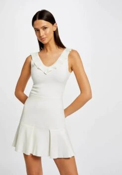 MORGAN Vita Alta Con Volant - Gonna A Campana - Bianco