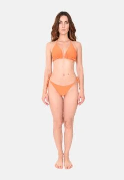 Set Con LaccettiBikiniArancione Donna Moda Mare CIS81L005-H12