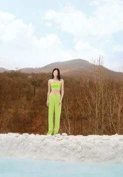 In Raso JacquardCamicettaVerde Donna Camicie E Bluse CSM21E00L-M11 -Vendite ESPRIT 0885b7414ad24fcdb6d946a1be8b7159