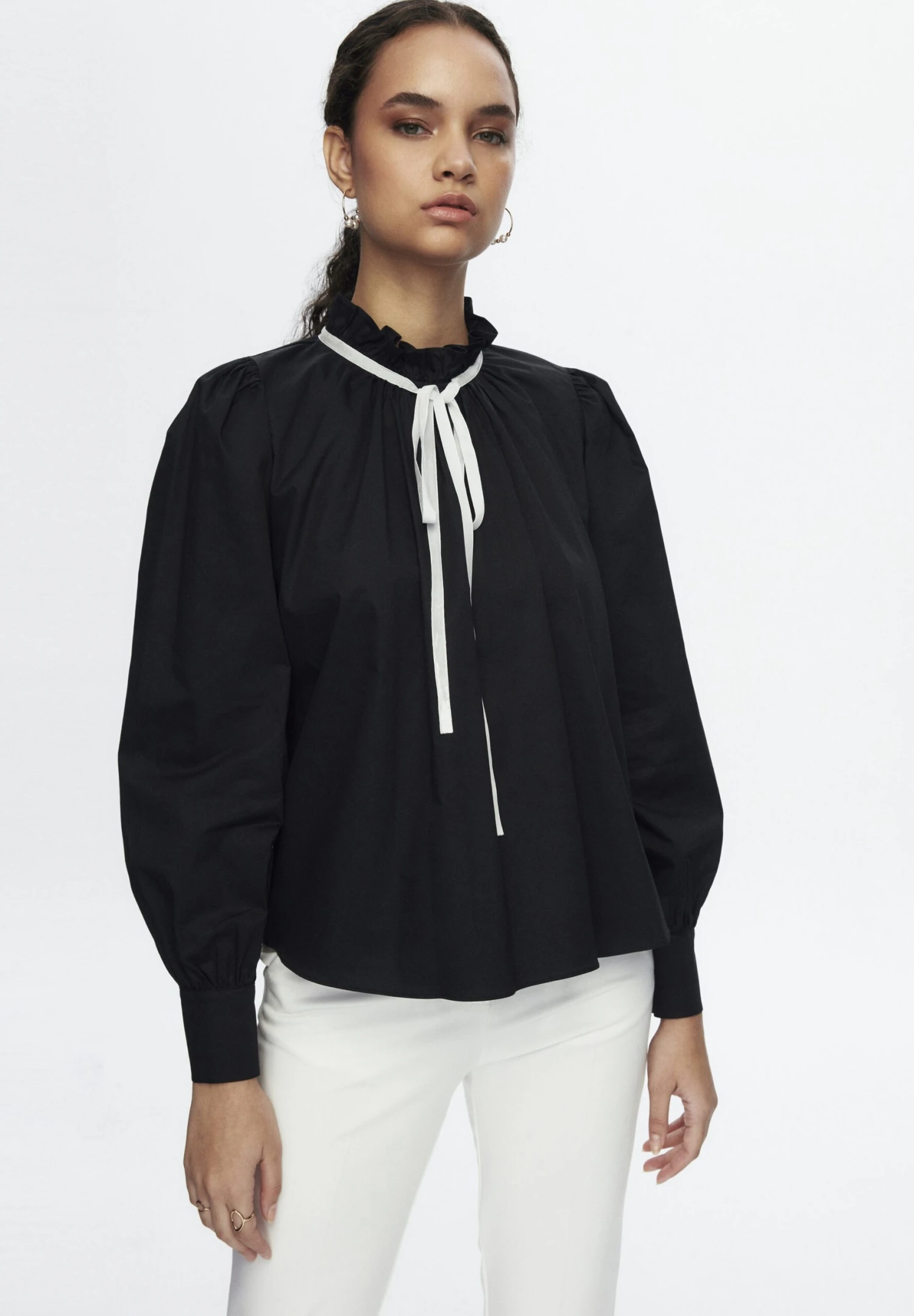 Balloon SleeveCamicettaBlack Donna Camicie E Bluse ADK21E007-Q11 5 Balloon SleeveCamicettaBlack Donna Camicie E Bluse ADK21E007-Q11 - immagine 5