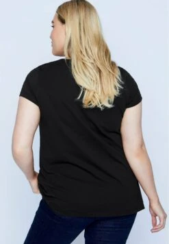Ulla Popken T-Shirt BasicSchwarz Donna T-shirt E Top UP121D14I-Q11 -Vendite ESPRIT 0cc9e43850094404a78b247363a6f7d7