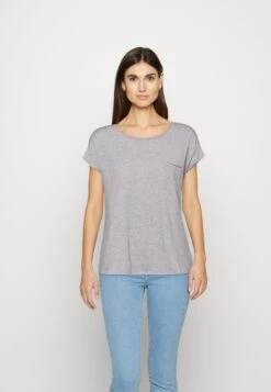 Marc O'Polo DENIM Short Sleeve Chest PocketT-Shirt BasicGrey Melange Donna T-shirt E Top OP521D09B-C11