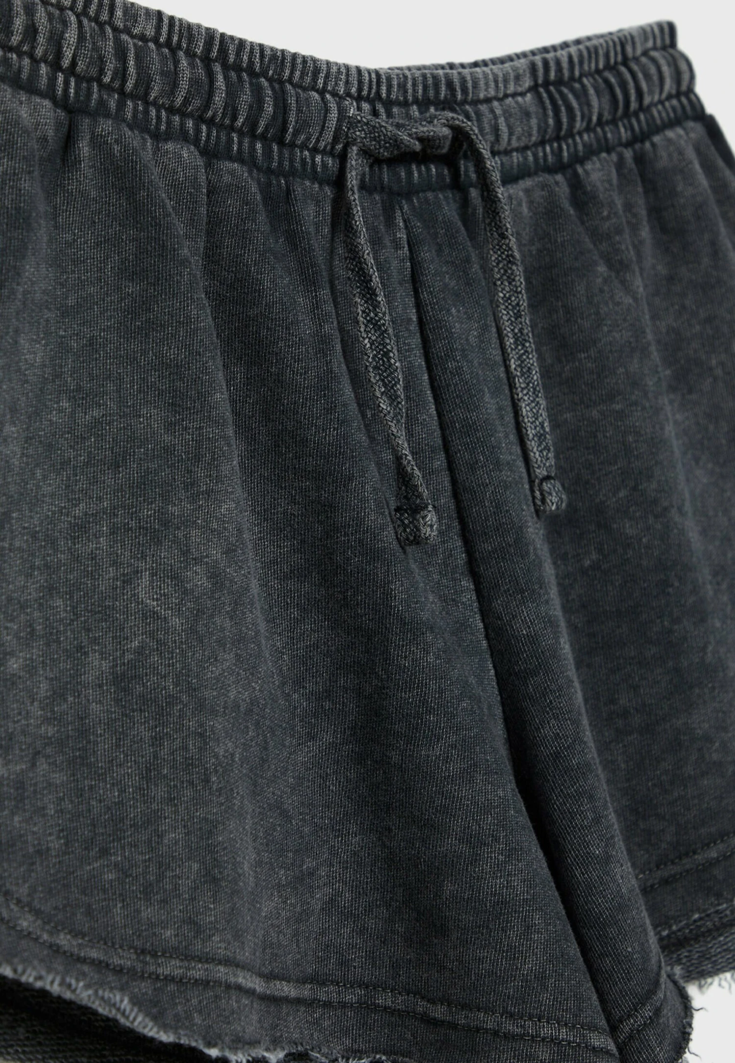 Stradivarius Plush With Turn Up Hems - Shorts - Dark Grey 7 Stradivarius Plush With Turn Up Hems - Shorts - Dark Grey - immagine 7
