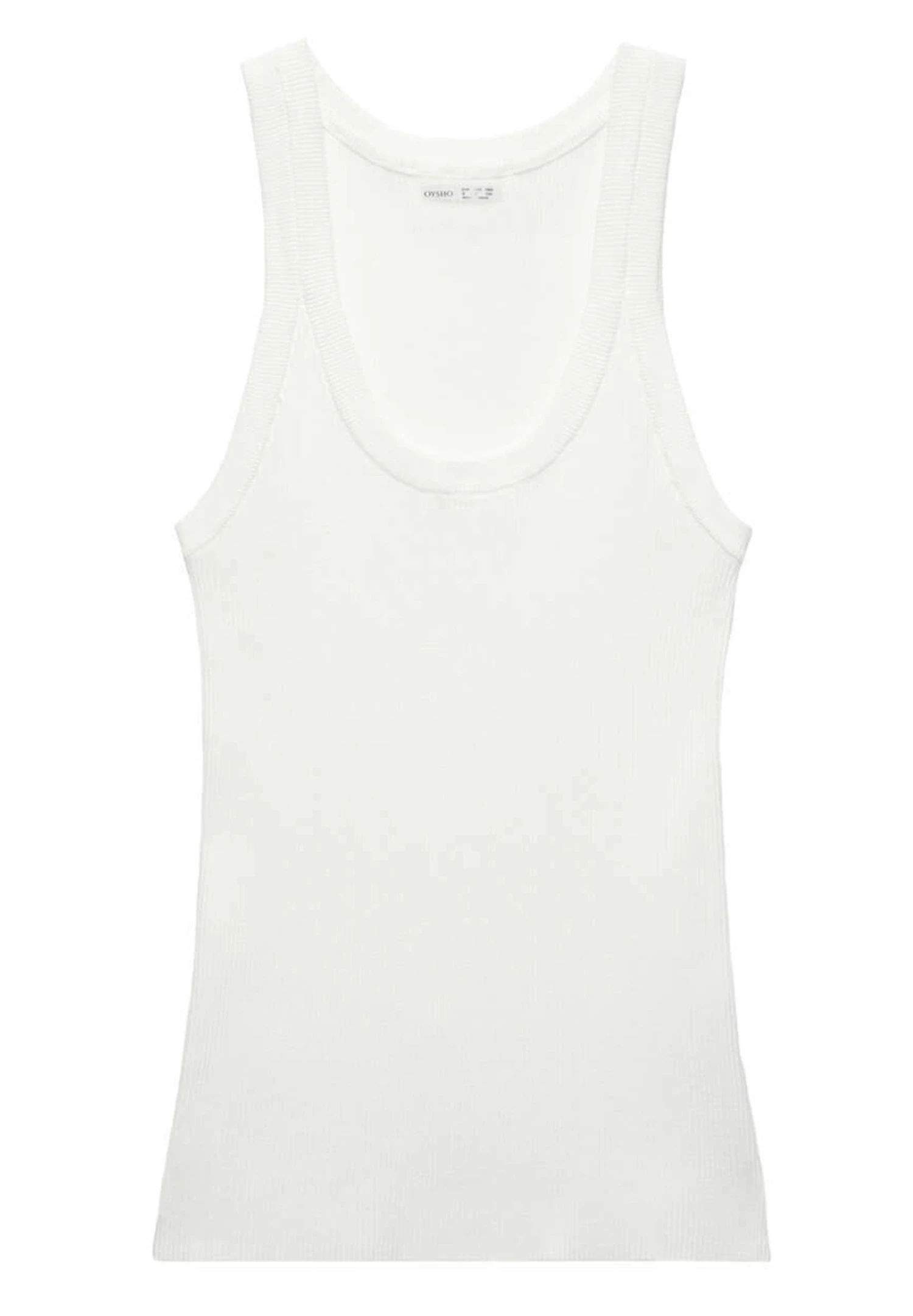 Oysho Sleeveless - Top - White 6 Oysho Sleeveless - Top - White - immagine 6