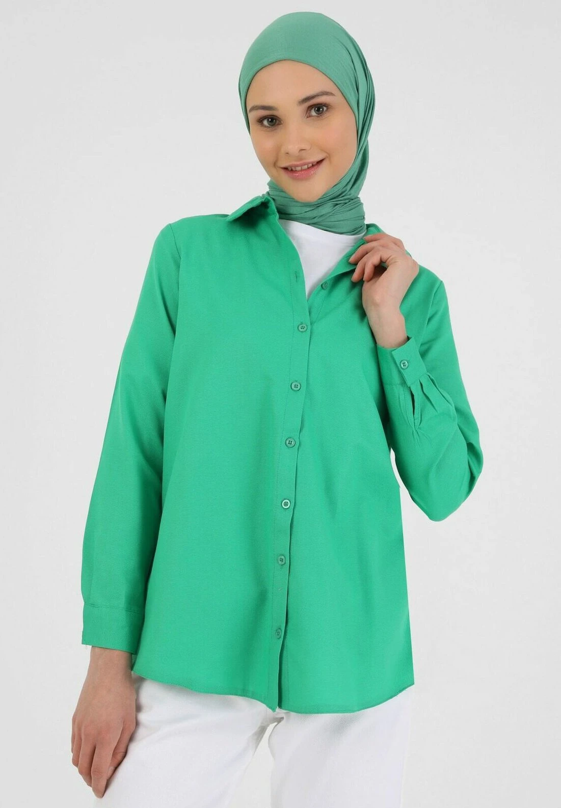 Refka BasicCamiciaDark Green Donna Camicie E Bluse MHR21E0OE-M11 1 Refka BasicCamiciaDark Green Donna Camicie E Bluse MHR21E0OE-M11