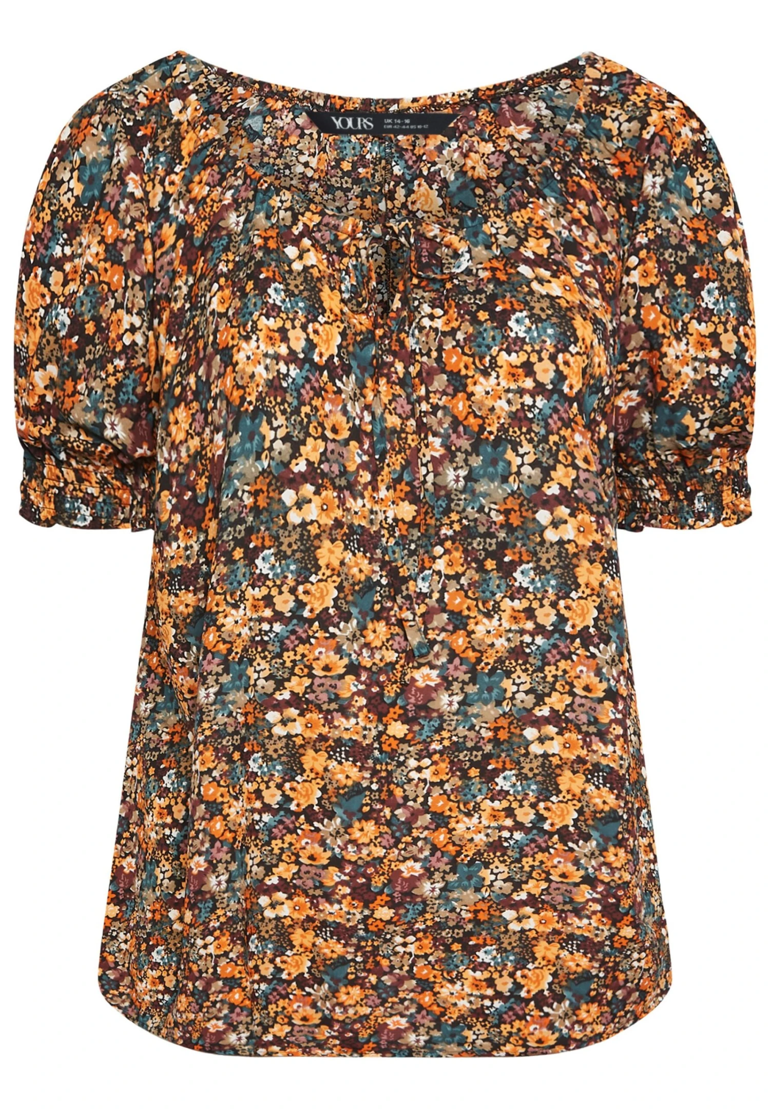 Floral Print Puff Sleeve Gypsy CamicettaBurnt Orange Donna Camicie E Bluse YOD21D0VZ-H11 5 Floral Print Puff Sleeve Gypsy CamicettaBurnt Orange Donna Camicie E Bluse YOD21D0VZ-H11 - immagine 5