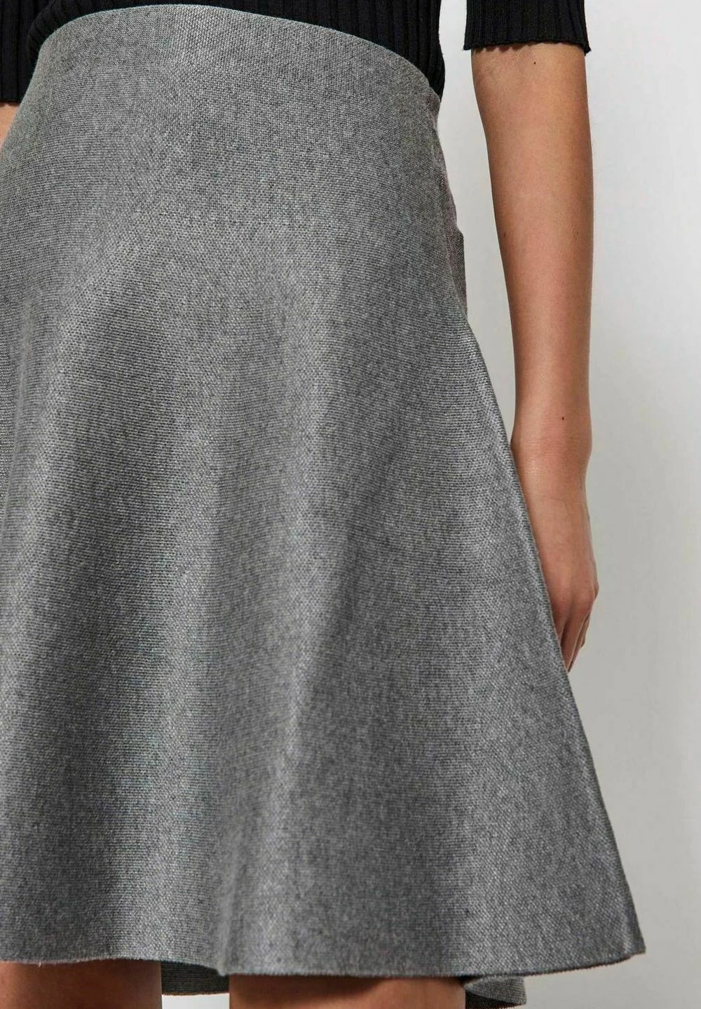 Als Short- Gonna A Campana - Light Grey Melange 4 Als Short- Gonna A Campana - Light Grey Melange - immagine 4