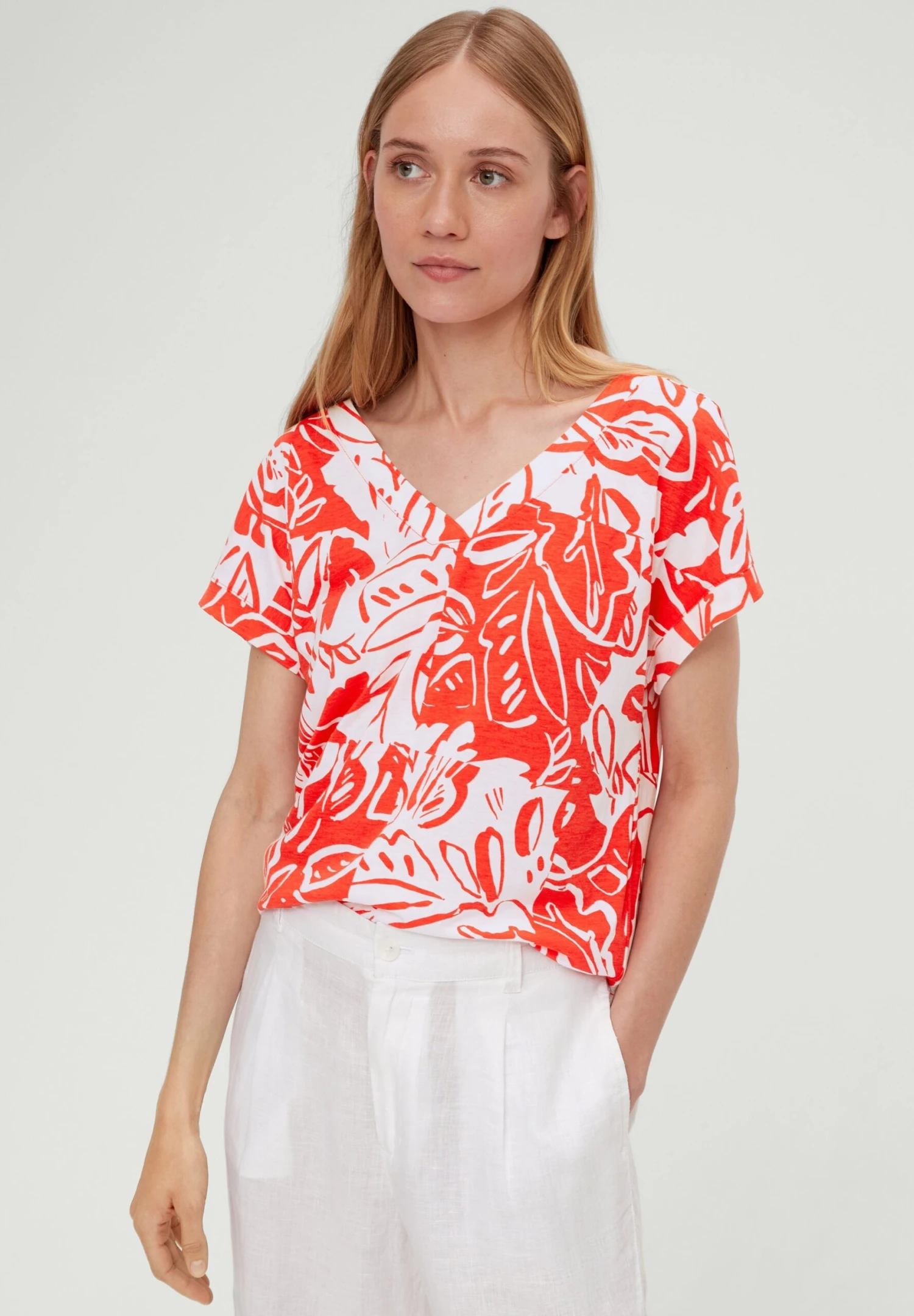 S.Oliver Mit RückendetailT-Shirt BasicHellorange Donna T-shirt E Top SO221E27W-H11 1 S.Oliver Mit RückendetailT-Shirt BasicHellorange Donna T-shirt E Top SO221E27W-H11