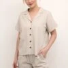 Dias SsCamiciaOxford Tan Donna Camicie E Bluse MYR21E03N-O11