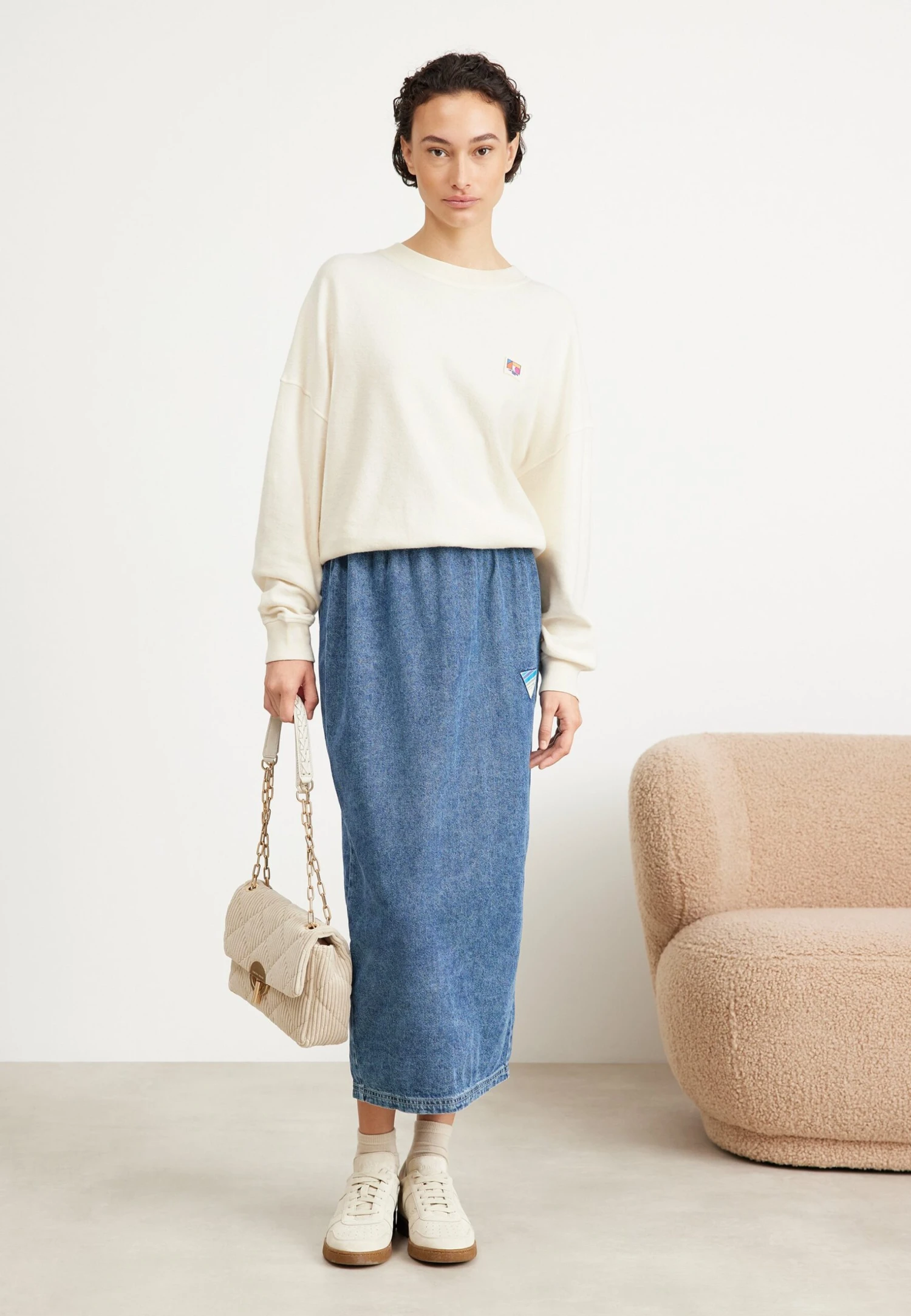 American Vintage Gonna Di JeansStone Donna Gonne AM221B01D-K11 2 American Vintage Gonna Di JeansStone Donna Gonne AM221B01D-K11 - immagine 2