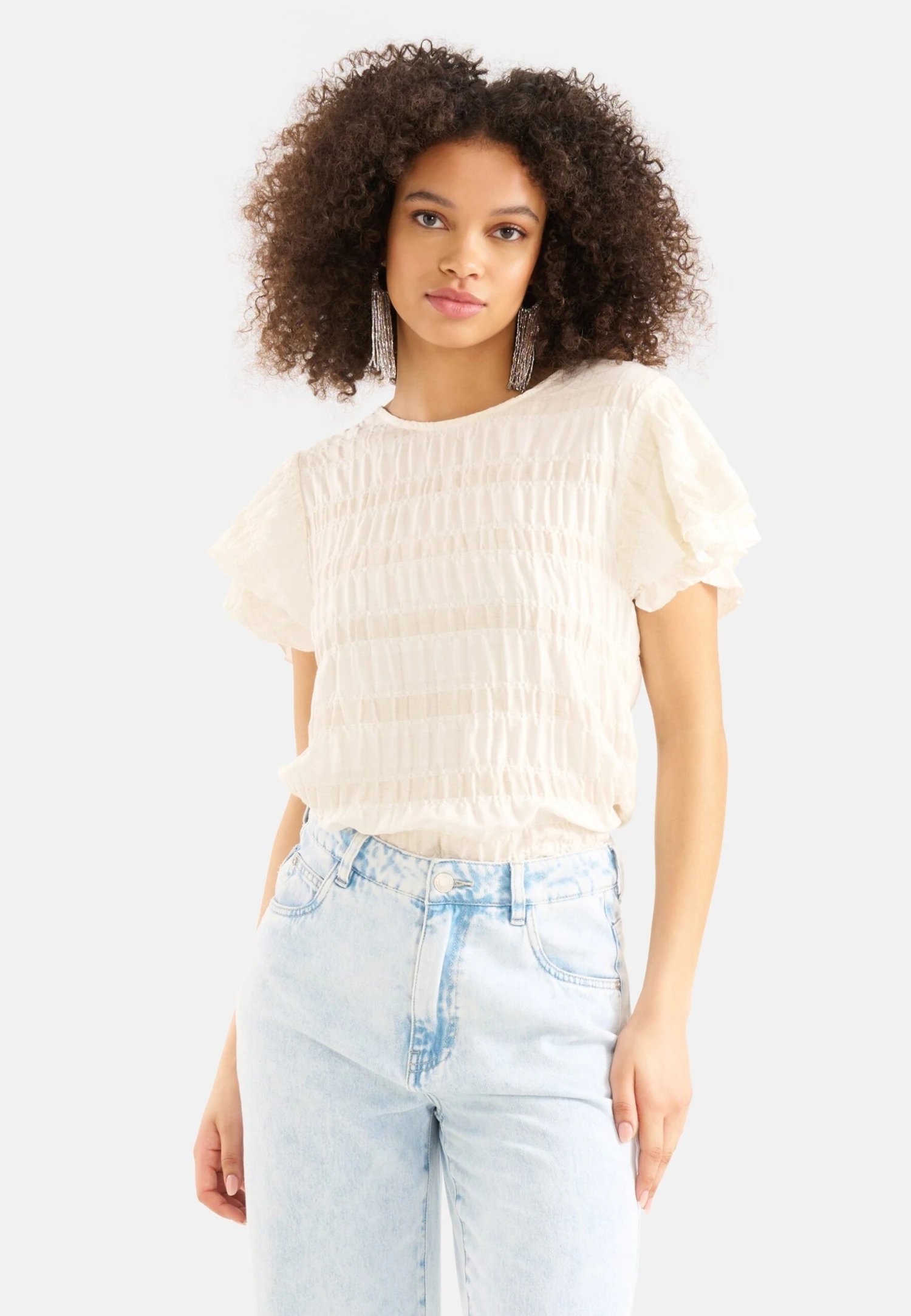 Sand EkseptCamicettaSilver-Coloured Donna Camicie E Bluse EK521E05H-A11 4 Sand EkseptCamicettaSilver-Coloured Donna Camicie E Bluse EK521E05H-A11 - immagine 4