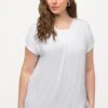 Ulla Popken T-Shirt BasicBlanc Neige Donna T-shirt E Top UP121D2AX-A11