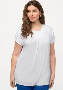 Ulla Popken T-Shirt BasicBlanc Neige Donna T-shirt E Top UP121D2AX-A11