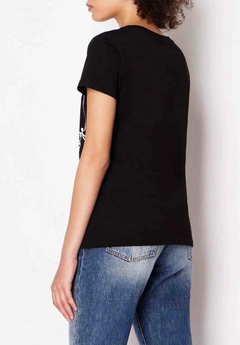 Armani Exchange T-Shirt Con StampaNero Donna T-shirt E Top ARC21D07S-Q11 2 Armani Exchange T-Shirt Con StampaNero Donna T-shirt E Top ARC21D07S-Q11 - immagine 2