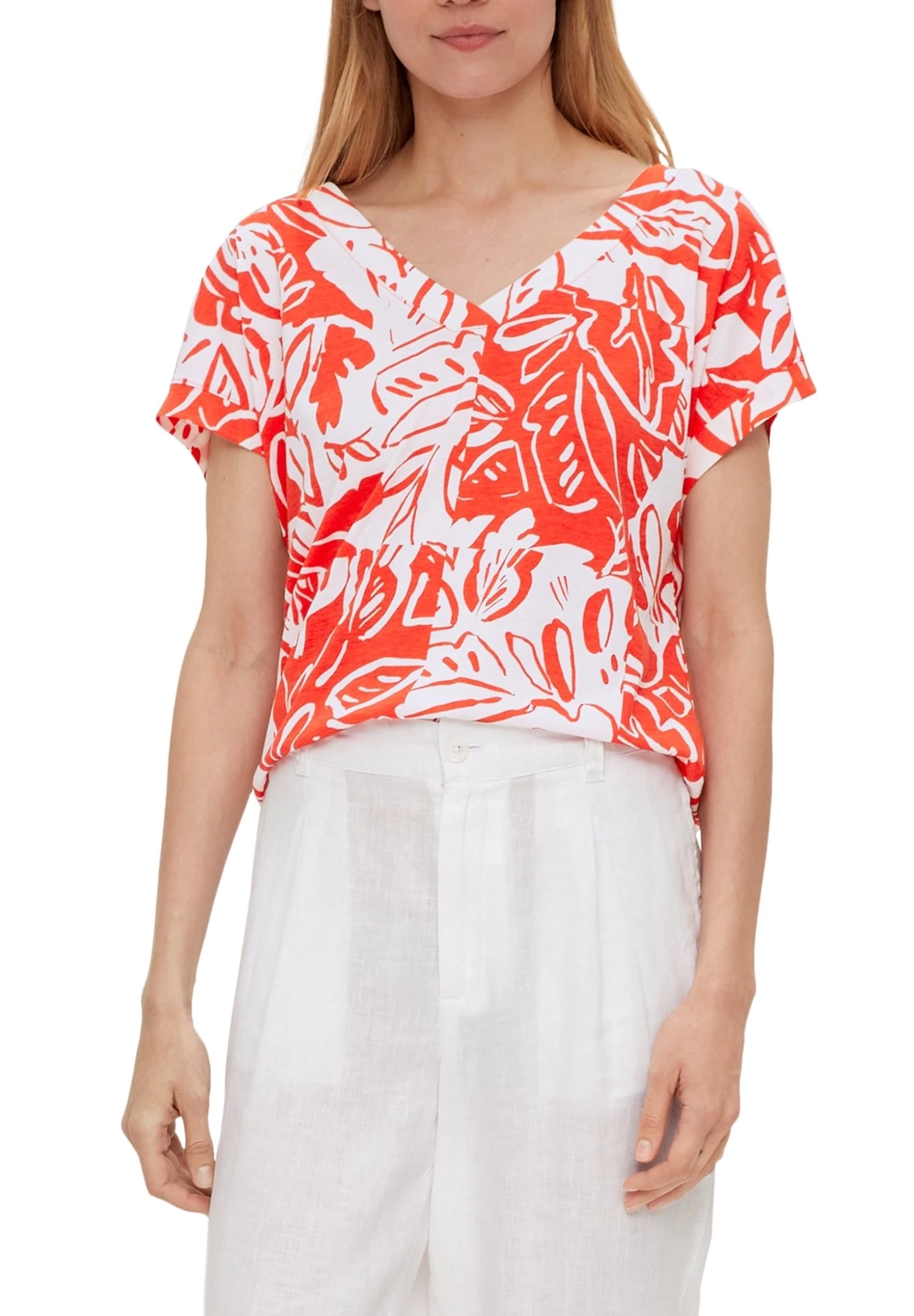 S.Oliver Mit RückendetailT-Shirt BasicHellorange Donna T-shirt E Top SO221E27W-H11 5 S.Oliver Mit RückendetailT-Shirt BasicHellorange Donna T-shirt E Top SO221E27W-H11 - immagine 5