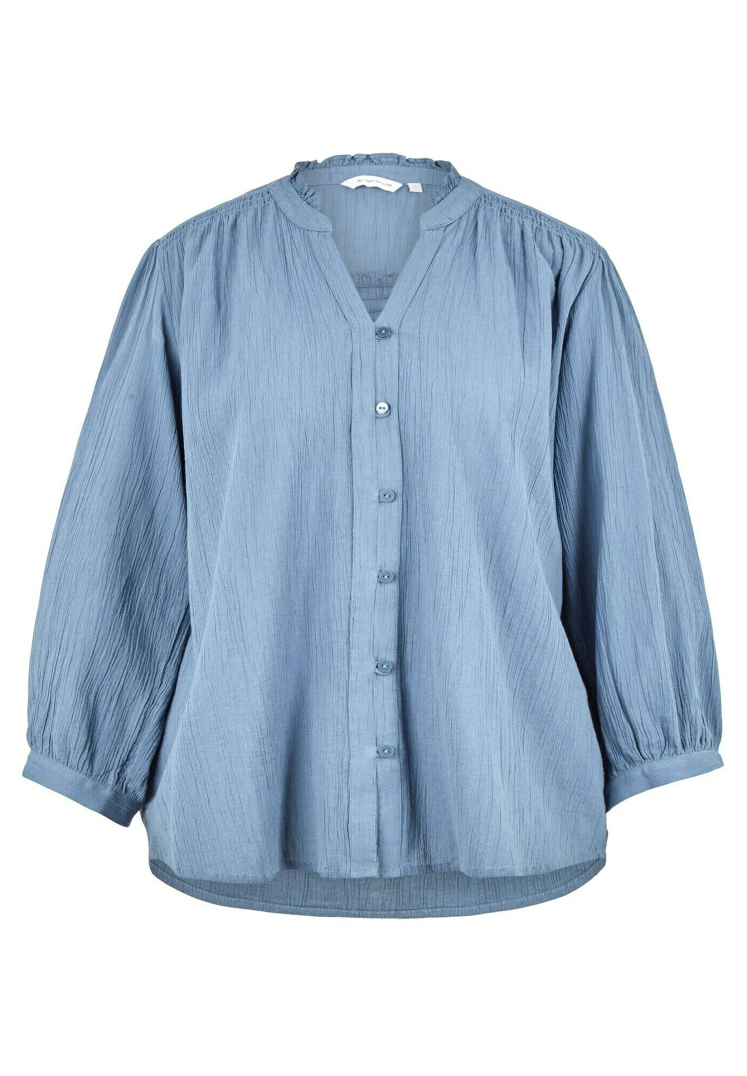 Tom Tailor With Frill EdgeCamicettaStormy Sea Blue Donna Camicie E Bluse TO221E10Z-K11 5 Tom Tailor With Frill EdgeCamicettaStormy Sea Blue Donna Camicie E Bluse TO221E10Z-K11 - immagine 5