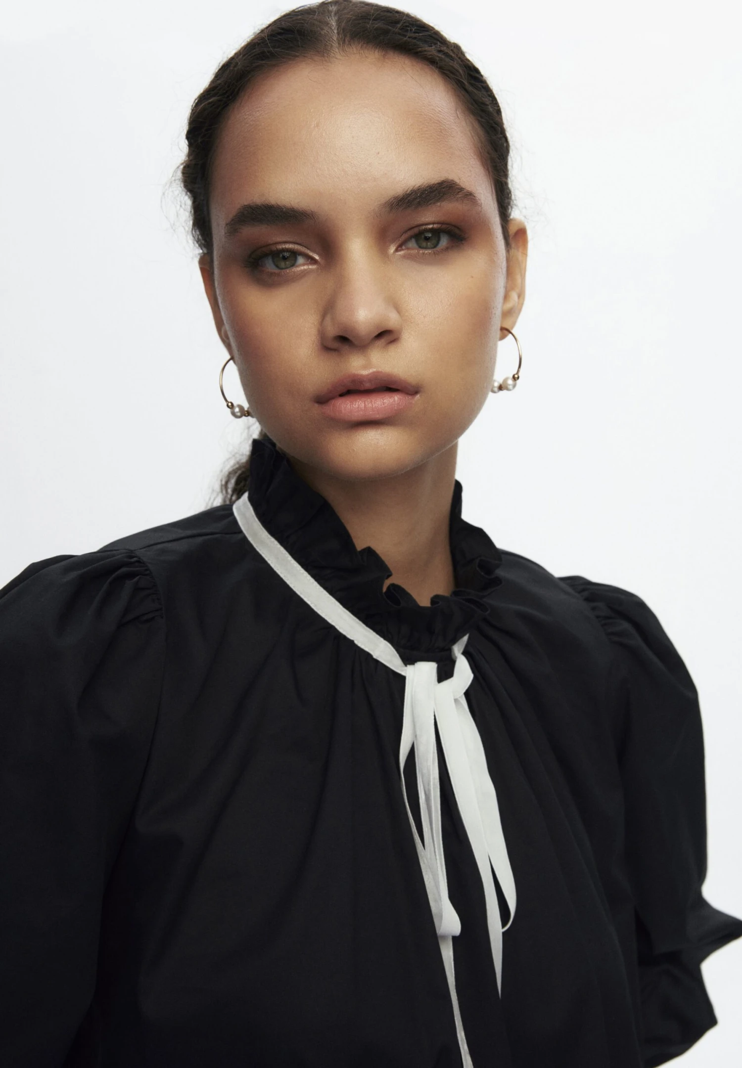 Balloon SleeveCamicettaBlack Donna Camicie E Bluse ADK21E007-Q11 4 Balloon SleeveCamicettaBlack Donna Camicie E Bluse ADK21E007-Q11 - immagine 4