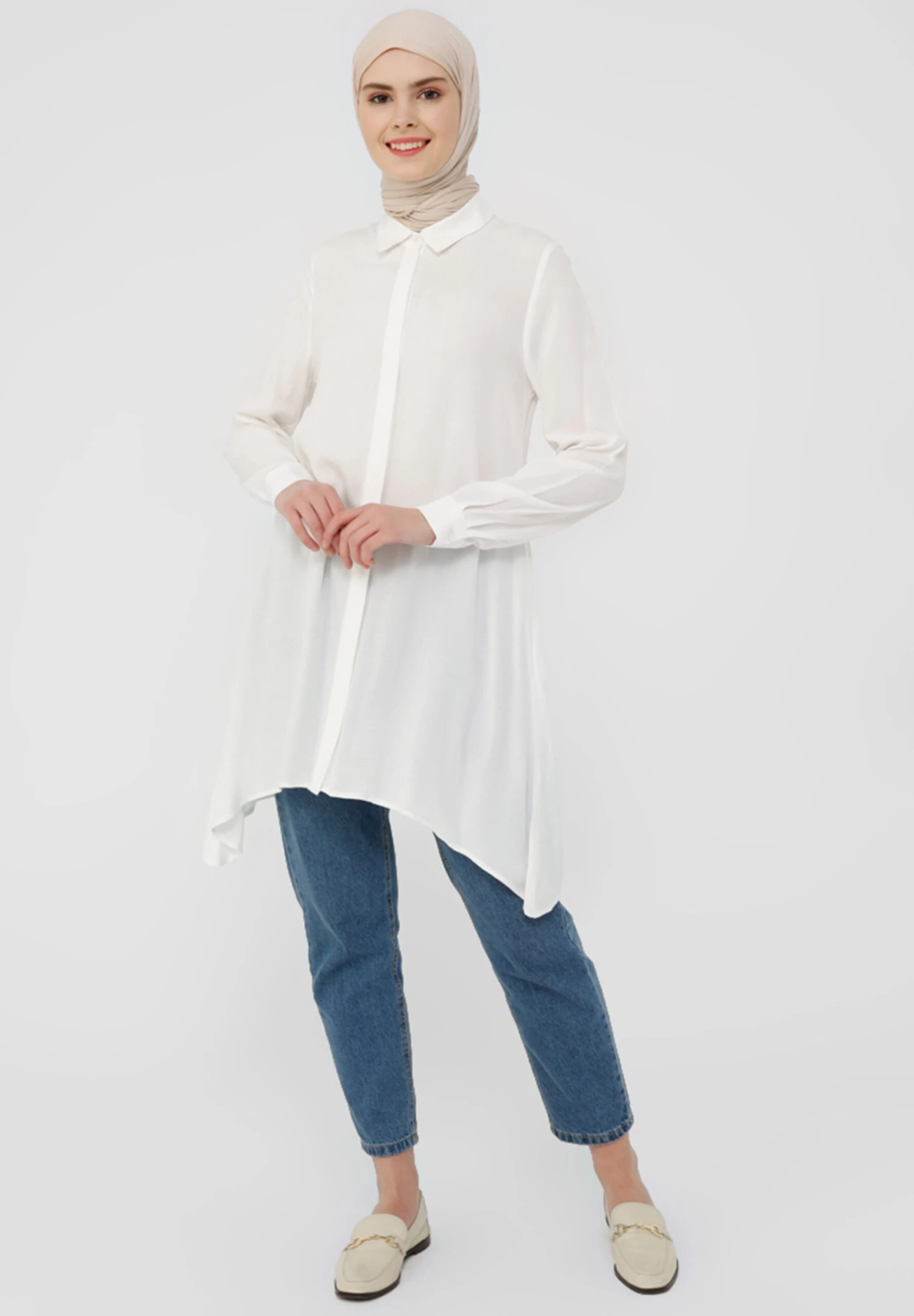 Point CollarRefkaCamiciaOff-White Donna Camicie E Bluse MHR21E0NT-A11 2 Point CollarRefkaCamiciaOff-White Donna Camicie E Bluse MHR21E0NT-A11 - immagine 2