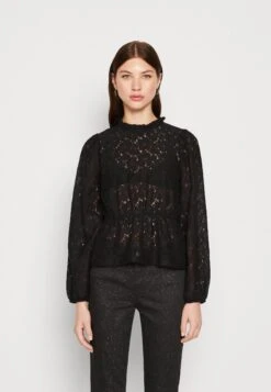 Pieces Pcjanessa - Maglietta A Manica Lunga - Black