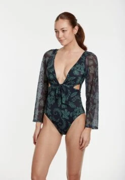 Costume Da BagnoDark BlueGreen Donna Moda Mare V3Q81G00C-K12