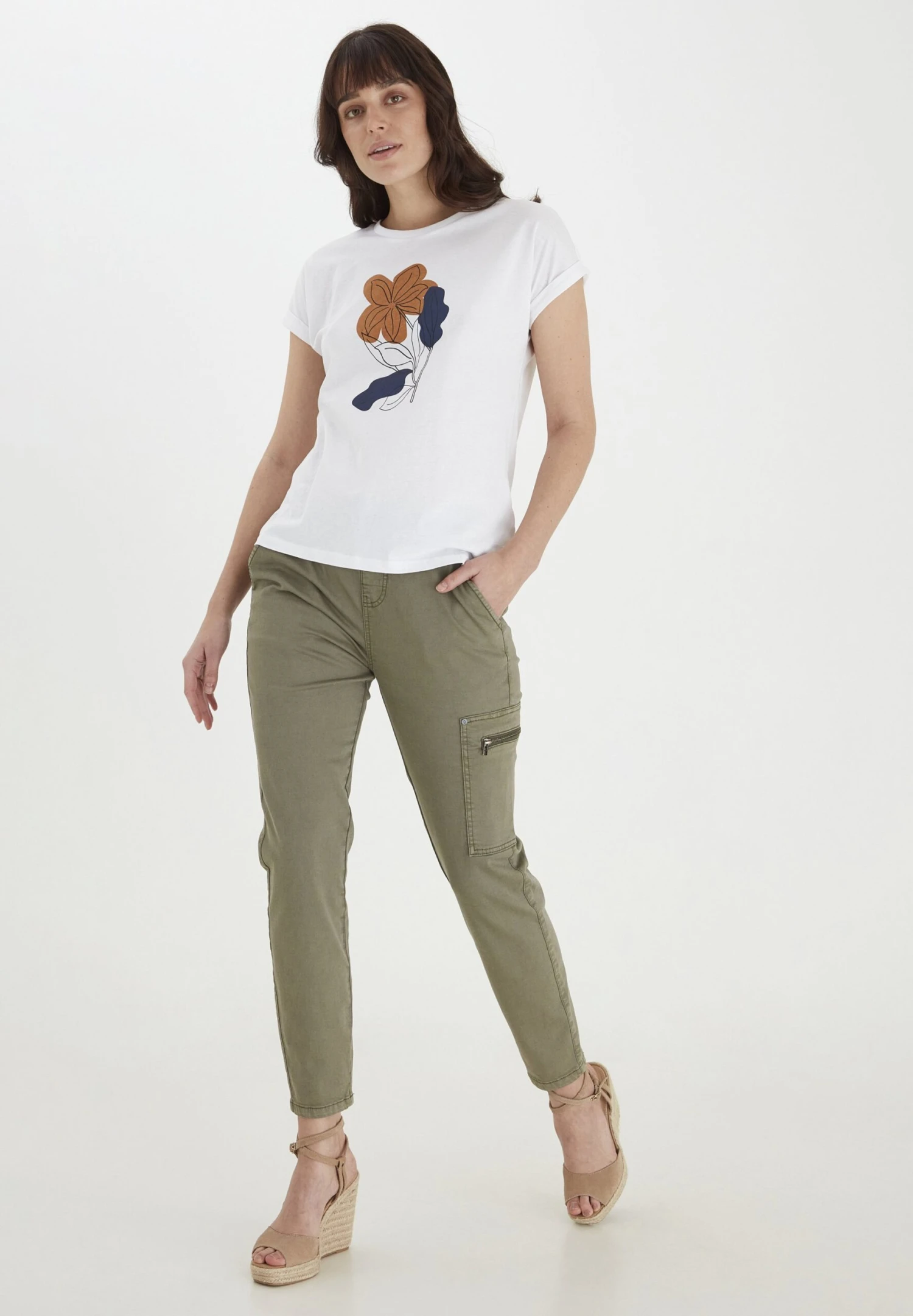 Fransa Frveart 1 T - T-Shirt Con Stampa - White 2 Fransa Frveart 1 T - T-Shirt Con Stampa - White - immagine 2