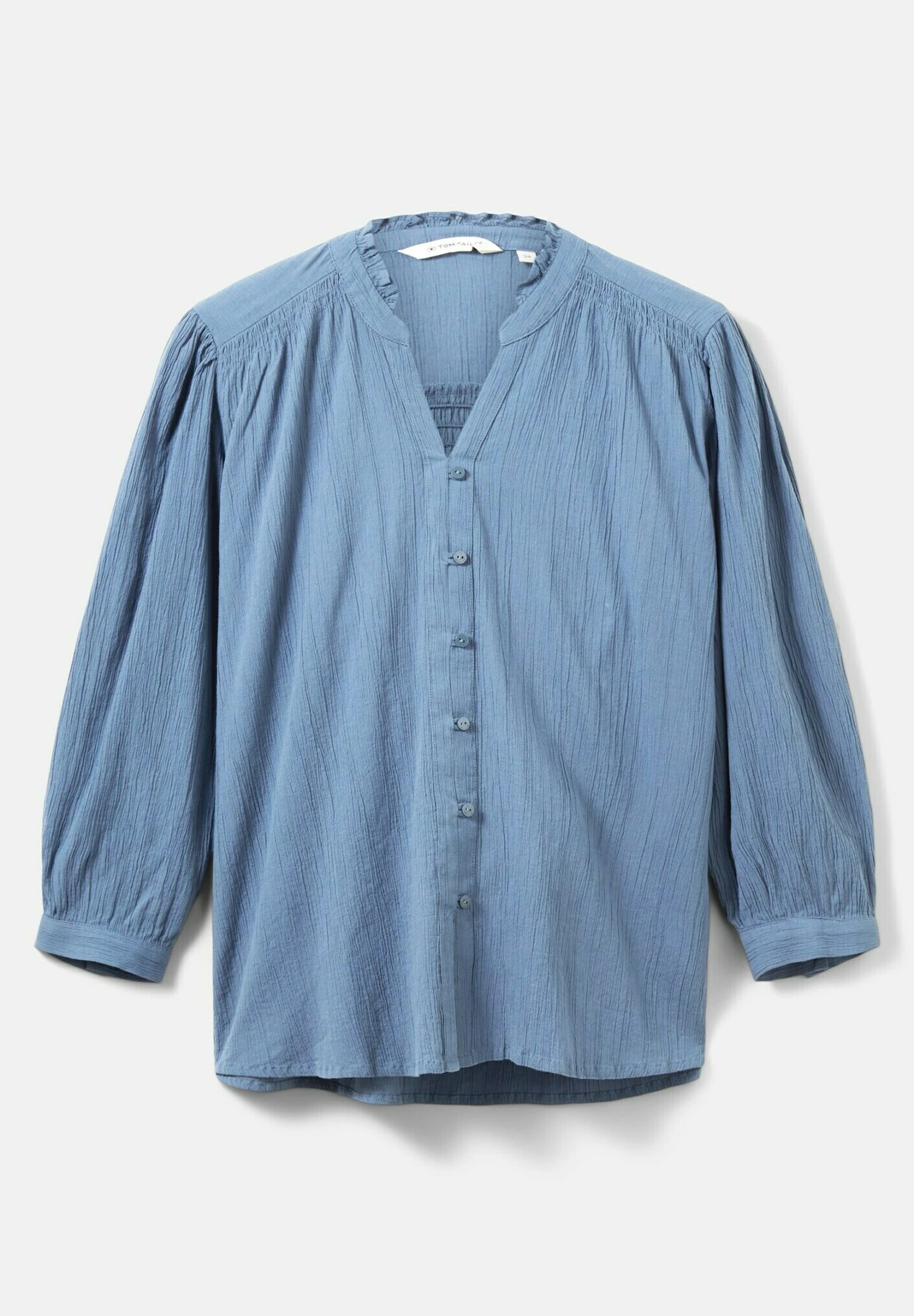 Tom Tailor With Frill EdgeCamicettaStormy Sea Blue Donna Camicie E Bluse TO221E10Z-K11 7 Tom Tailor With Frill EdgeCamicettaStormy Sea Blue Donna Camicie E Bluse TO221E10Z-K11 - immagine 7