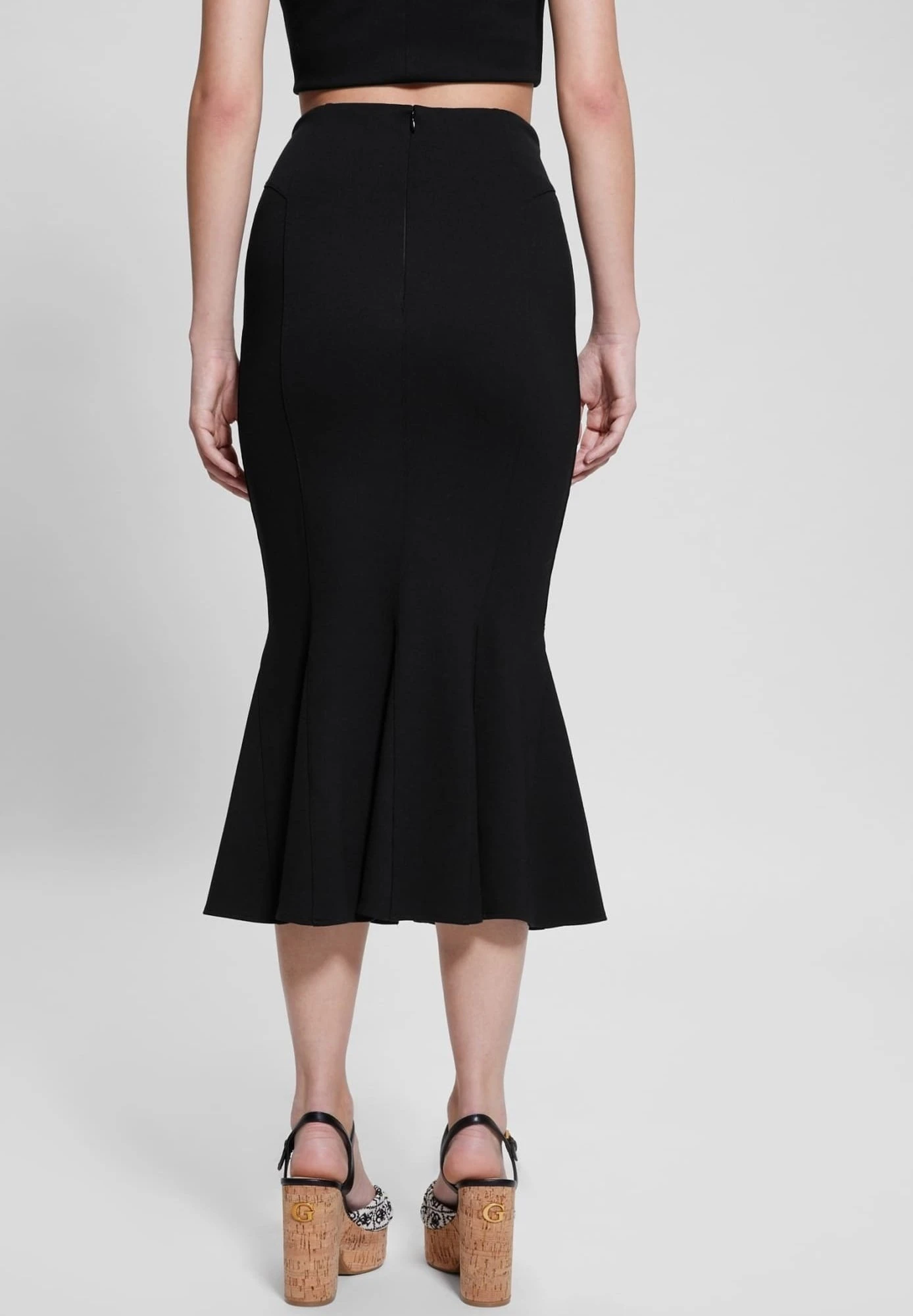 Guess Geraffter- Gonna A Tubino - Schwarz 3 Guess Geraffter- Gonna A Tubino - Schwarz - immagine 3