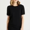 WE FASHION T-Shirt BasicSchwarz Donna T-shirt E Top WF521D0I8-Q11