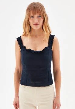 Crop- Camicetta - Navy Blue
