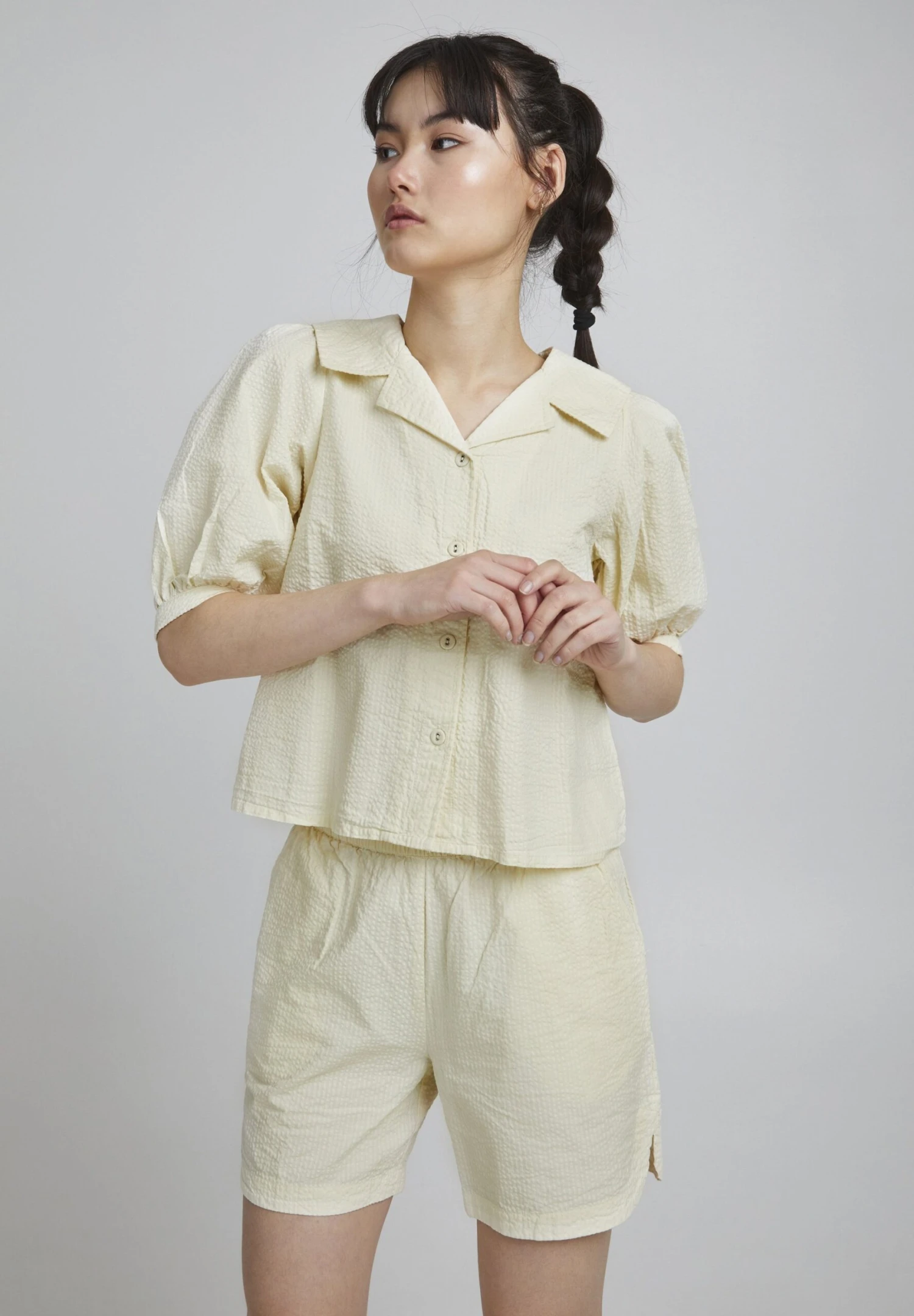 ICHI Ihfiliz Sh CamiciaVanilla Custard Donna Camicie E Bluse IC221E0F4-E11 1 ICHI Ihfiliz Sh CamiciaVanilla Custard Donna Camicie E Bluse IC221E0F4-E11