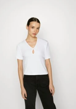 Noisy May Maya O Neck Cutout NoosT-Shirt Con StampaBright White Donna T-shirt E Top NM321E0HW-A11