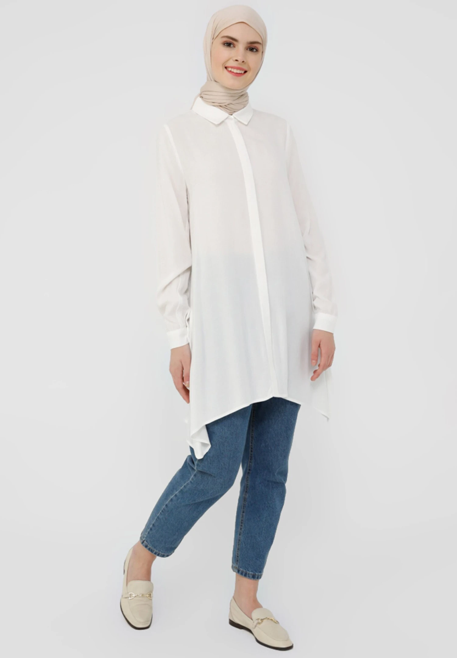 Point CollarRefkaCamiciaOff-White Donna Camicie E Bluse MHR21E0NT-A11 5 Point CollarRefkaCamiciaOff-White Donna Camicie E Bluse MHR21E0NT-A11 - immagine 5