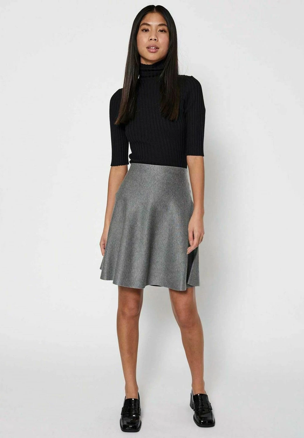 Als Short- Gonna A Campana - Light Grey Melange 2 Als Short- Gonna A Campana - Light Grey Melange - immagine 2