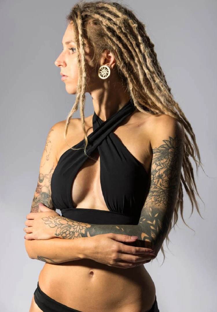 Cross - Bikini Pezzo Sopra - Black 3 Cross - Bikini Pezzo Sopra - Black - immagine 3