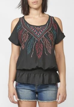 Koroshi BlusaCamicettaBlack Donna Camicie E Bluse KOL21E03T-Q11 -Vendite ESPRIT 7bf41981924f40ea85aae6e4d39731dd