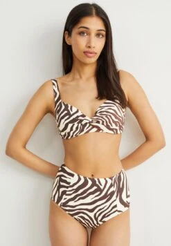 Bikini Pezzo SottoBlack Beige Donna Moda Mare C6F81I01O-Q11