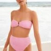 Next Crochet High Waist High Leg Bikini BottomsBikini Pezzo SottoPink Donna Moda Mare NX381E00U-J11