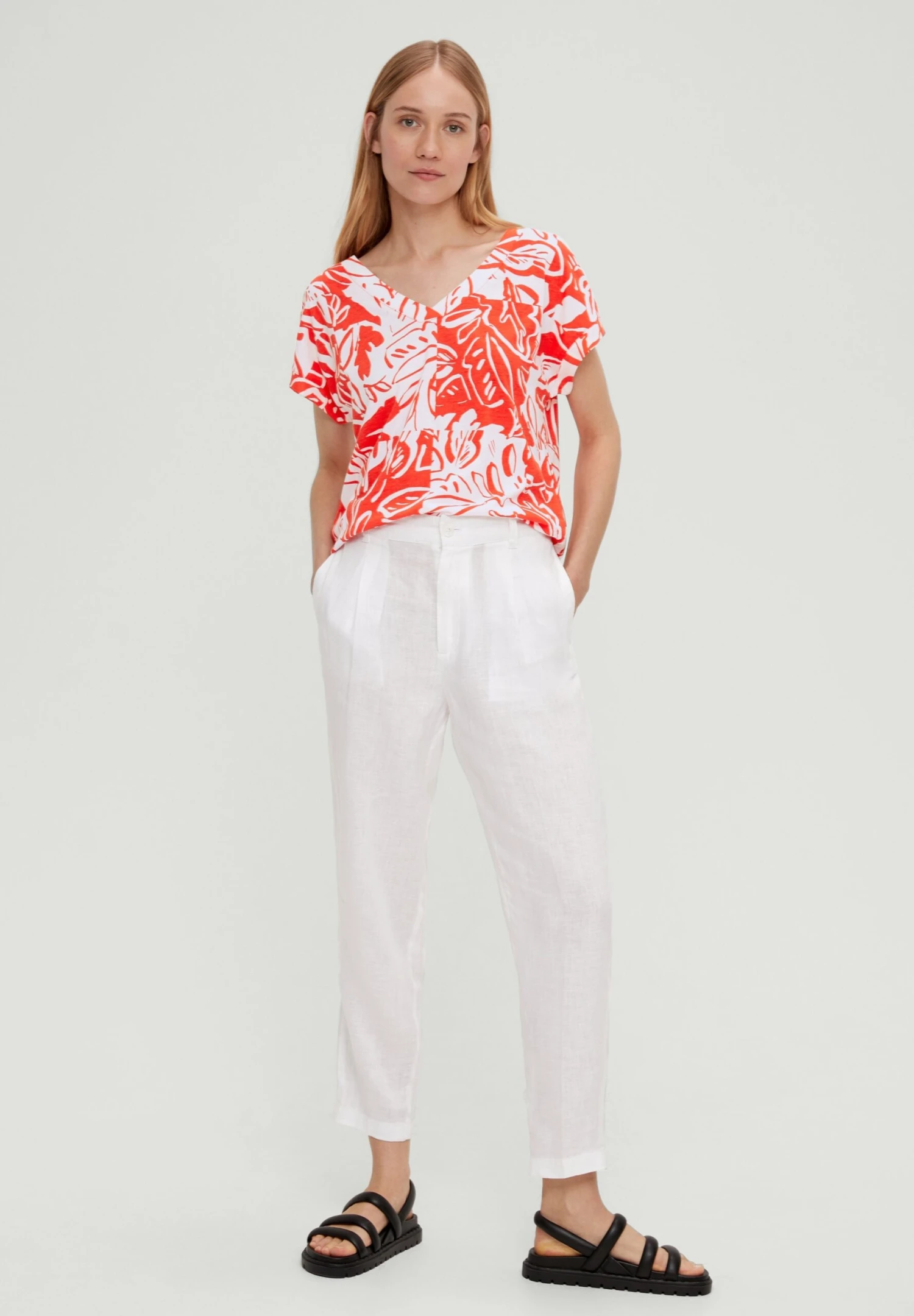 S.Oliver Mit RückendetailT-Shirt BasicHellorange Donna T-shirt E Top SO221E27W-H11 2 S.Oliver Mit RückendetailT-Shirt BasicHellorange Donna T-shirt E Top SO221E27W-H11 - immagine 2