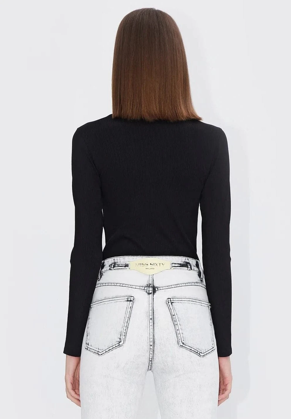 MISS SIXTY Maglietta A Manica LungaNero Donna T-shirt E Top MI321D048-Q11 2 MISS SIXTY Maglietta A Manica LungaNero Donna T-shirt E Top MI321D048-Q11 - immagine 2