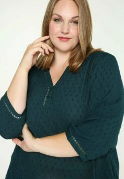 Lange, Locker Geschnittene, Unifarbene Iris - Camicetta - Blue -Vendite ESPRIT 8d083fc7d6d147c5bcc515cc83f715d5