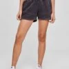 URBAN CLASSICS Stone Washed - Shorts - Black