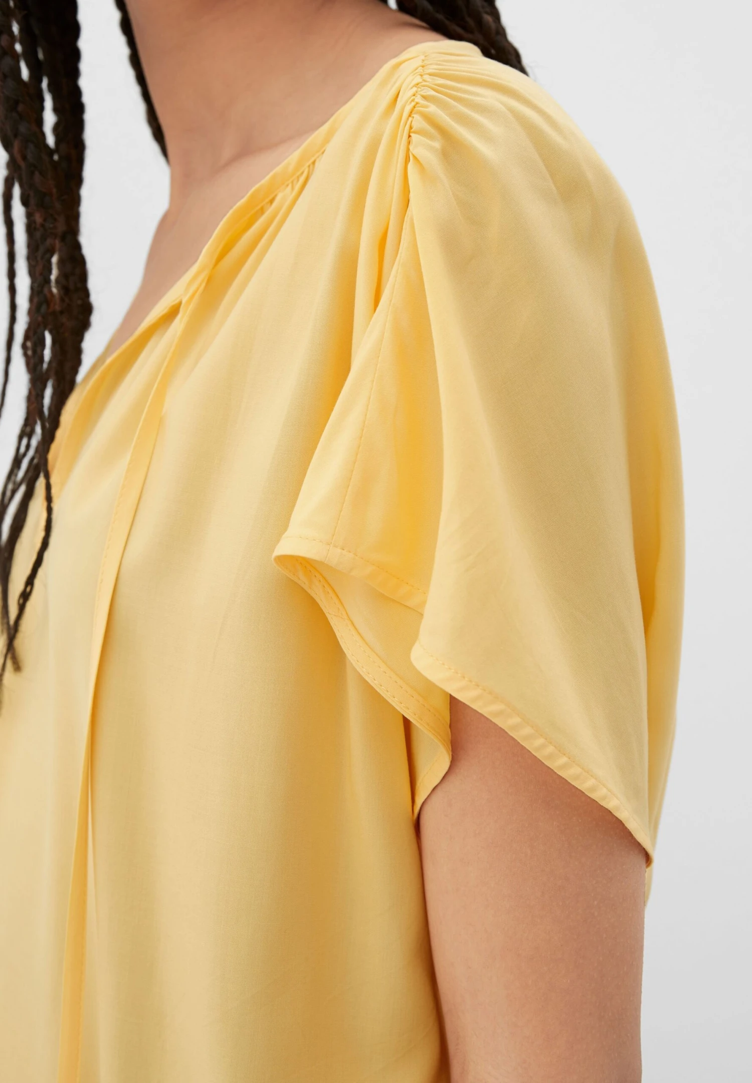 QS By S.Oliver Mit RaffungCamicettaZitrone Donna Camicie E Bluse QS121E0QX-E11 4 QS By S.Oliver Mit RaffungCamicettaZitrone Donna Camicie E Bluse QS121E0QX-E11 - immagine 4