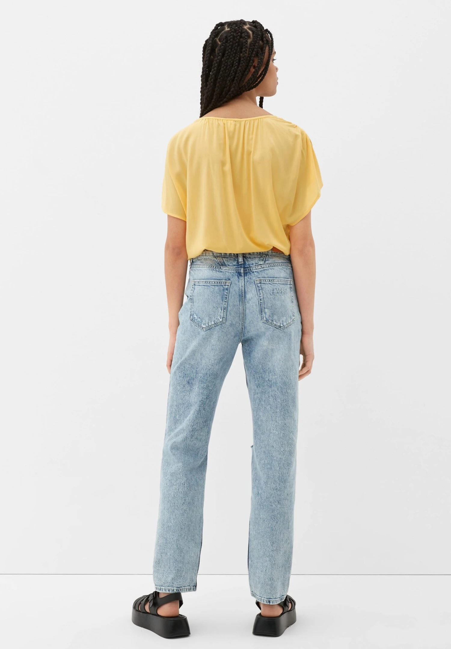 QS By S.Oliver Mit RaffungCamicettaZitrone Donna Camicie E Bluse QS121E0QX-E11 3 QS By S.Oliver Mit RaffungCamicettaZitrone Donna Camicie E Bluse QS121E0QX-E11 - immagine 3