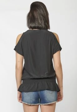 Koroshi BlusaCamicettaBlack Donna Camicie E Bluse KOL21E03T-Q11 -Vendite ESPRIT 9888cfedc1b64b35a4b3a73d49612f91