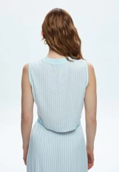 Sleeveless Striped - Camicetta - Striped Blue -Vendite ESPRIT a1ebad8305e54d82bbb1b4f74abd73d4