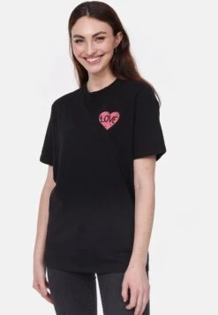 LaughT-Shirt Con StampaSchwarz Donna T-shirt E Top SNJ21000B-Q11