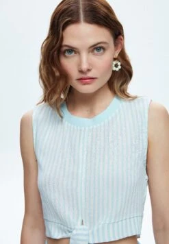 Sleeveless Striped - Camicetta - Striped Blue