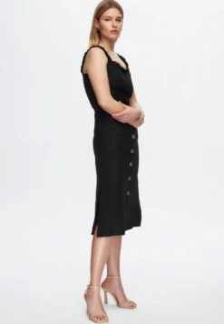 Button Pocket - Gonna A Tubino - Black -Vendite ESPRIT a61ac242db494b758ee58e858e7027dc