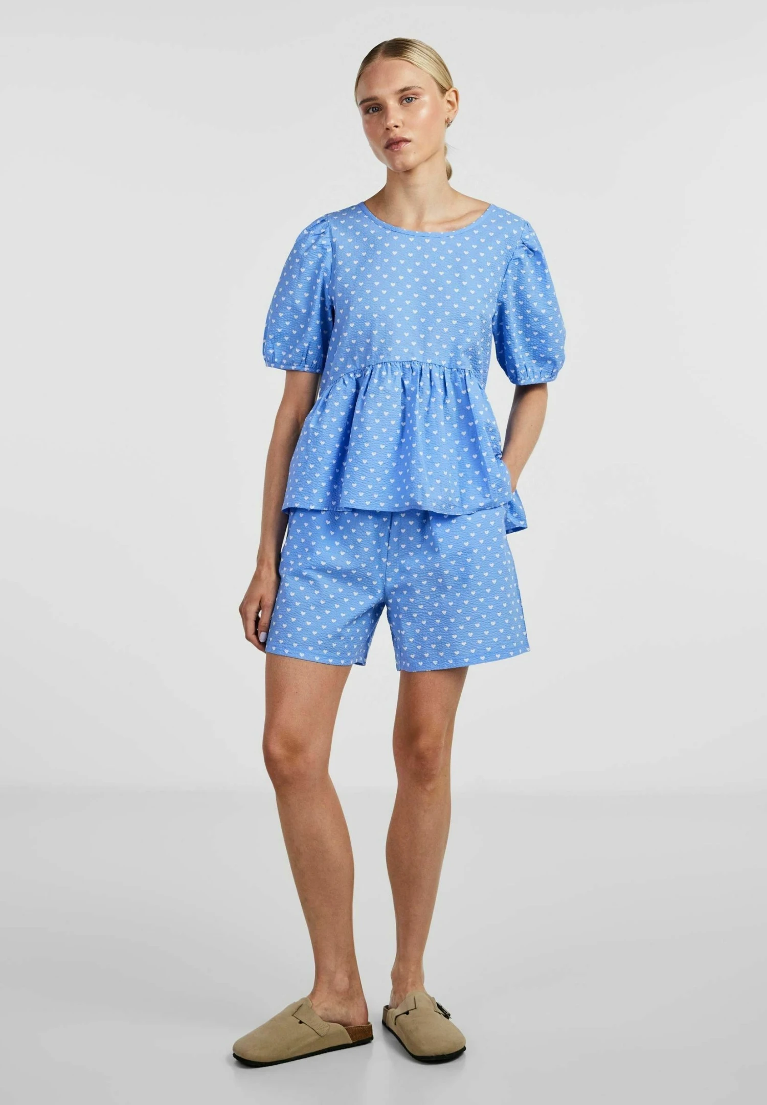 Pieces Heart - Shorts - Cornflower Blue 2 Pieces Heart - Shorts - Cornflower Blue - immagine 2