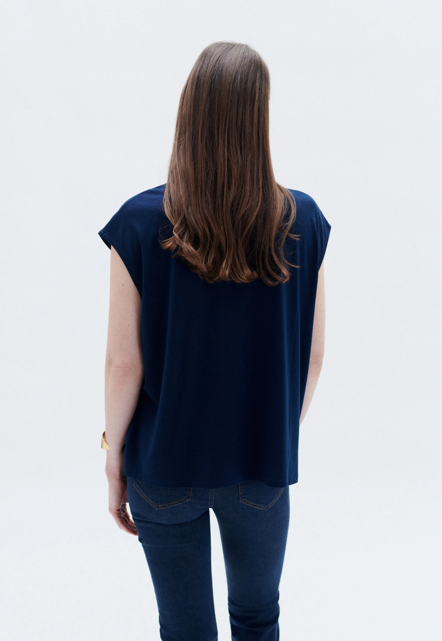 Caroll French Brand Fashion Elegant Modern - Camicetta - Navy Blue 2 Caroll French Brand Fashion Elegant Modern - Camicetta - Navy Blue - immagine 2